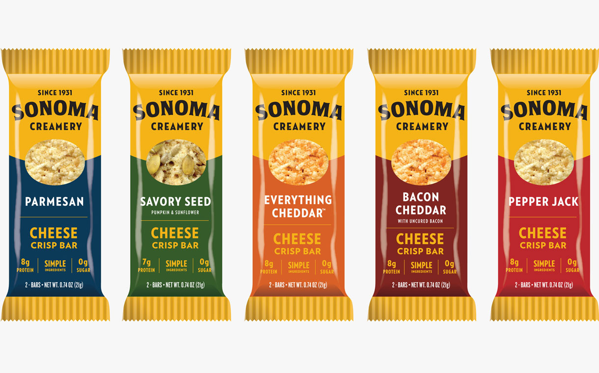 Sonoma Creamery releases range of crispy cheese snack bars