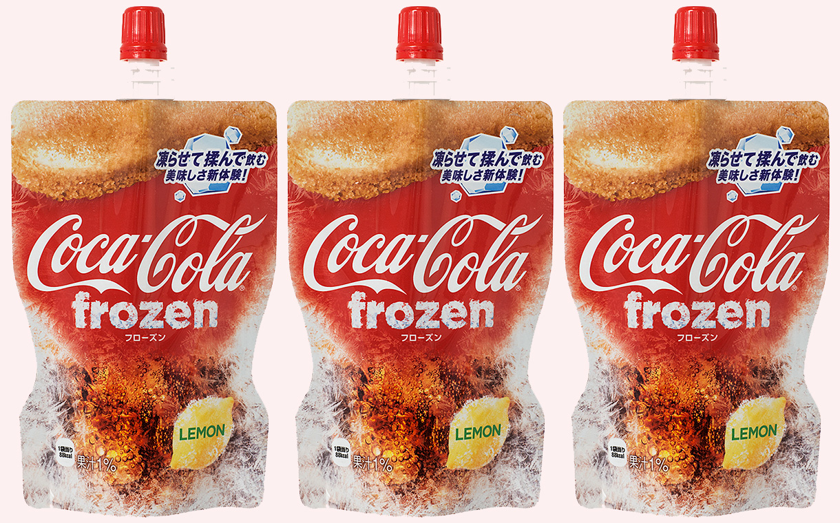 Coca-Cola frozen squeeze pouches introduced in Japan