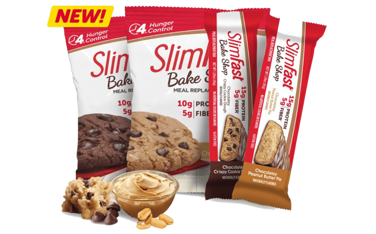 SlimFast expands its product range with cookies and bars