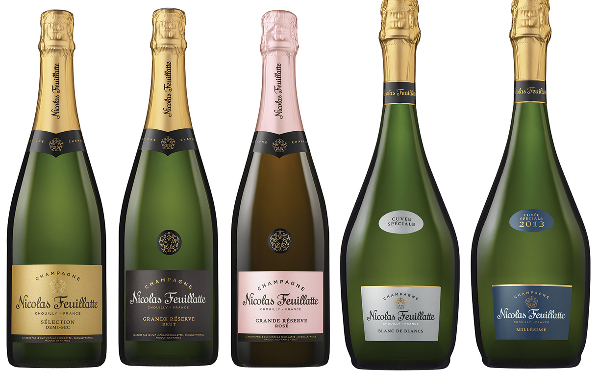 Media Champagne refresh FoodBev unveils in UK Nicolas packaging Feuillatte -