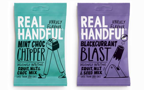 Real Handful adds new trail mix flavours with packaging redesign