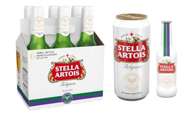 Stella Artois creates limited-edition packaging for Wimbledon