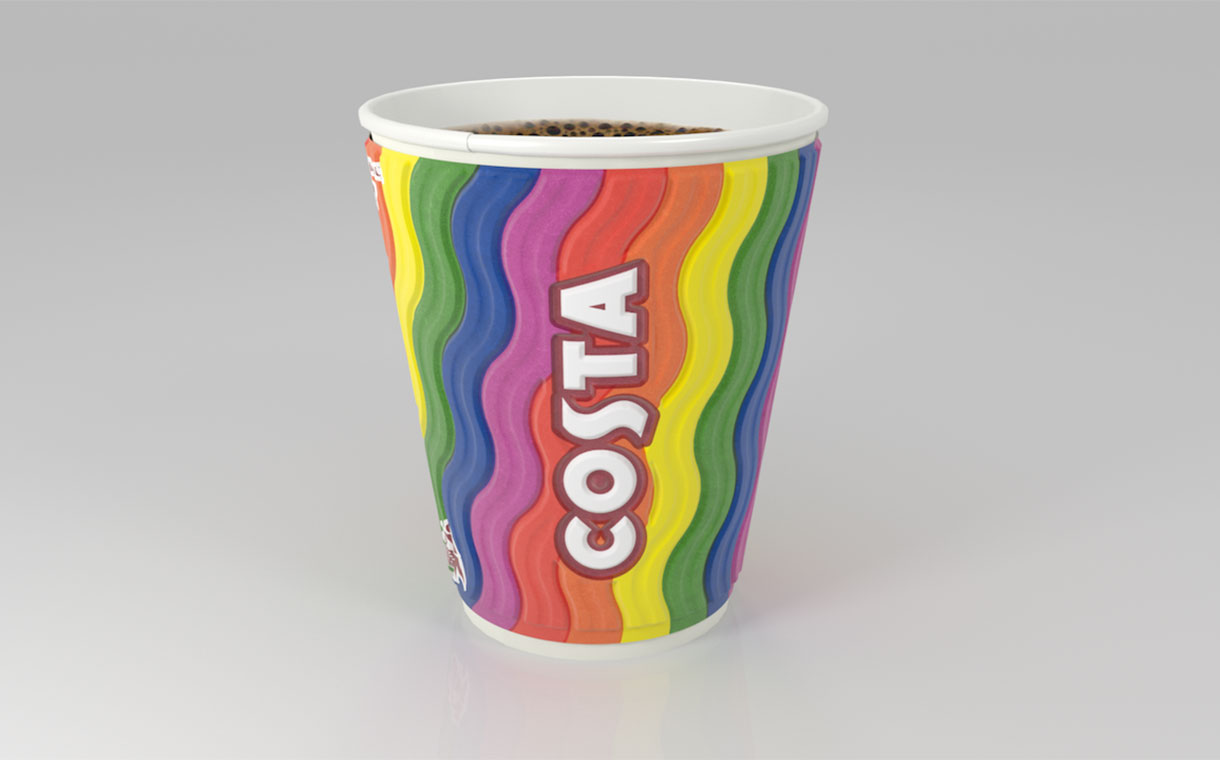 Costa releases rainbow cups to celebrate LGBT Pride Month