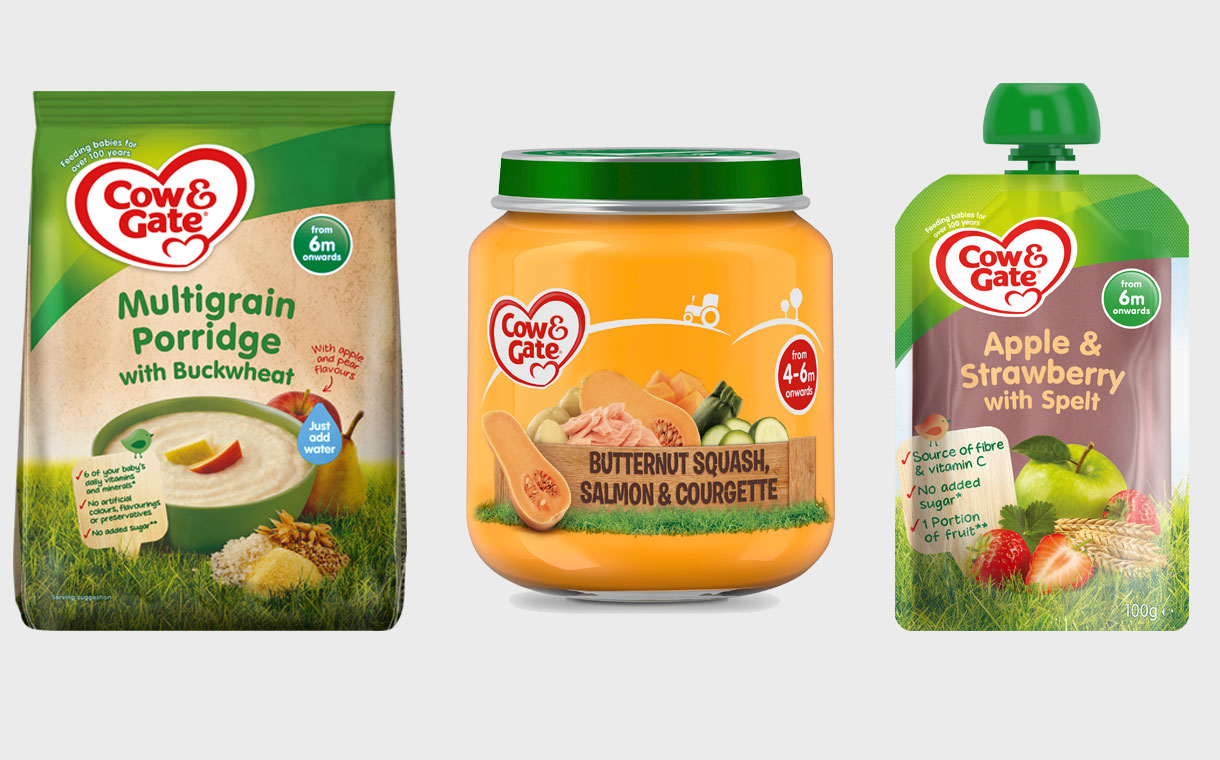 Danone's Cow & Gate brand releases 15 new products