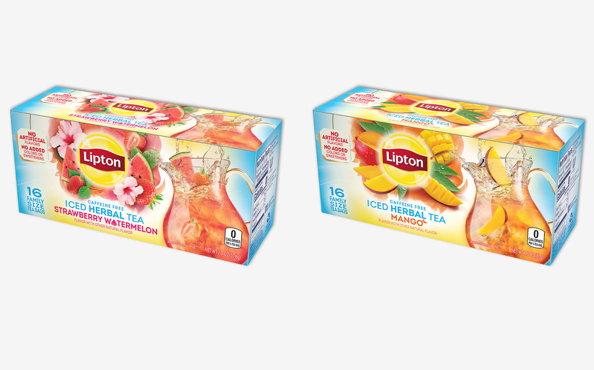 Unilever's Lipton brand releases new fruit-infused iced tea bags