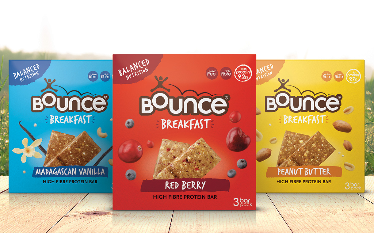 Bounce unveils breakfast biscuit range alongside fresh packaging