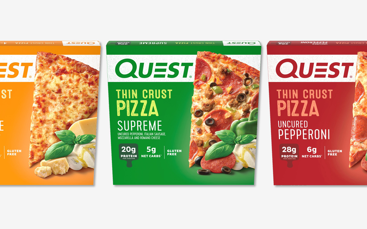 Quest Nutrition unveils three new low-carb, high-protein pizzas
