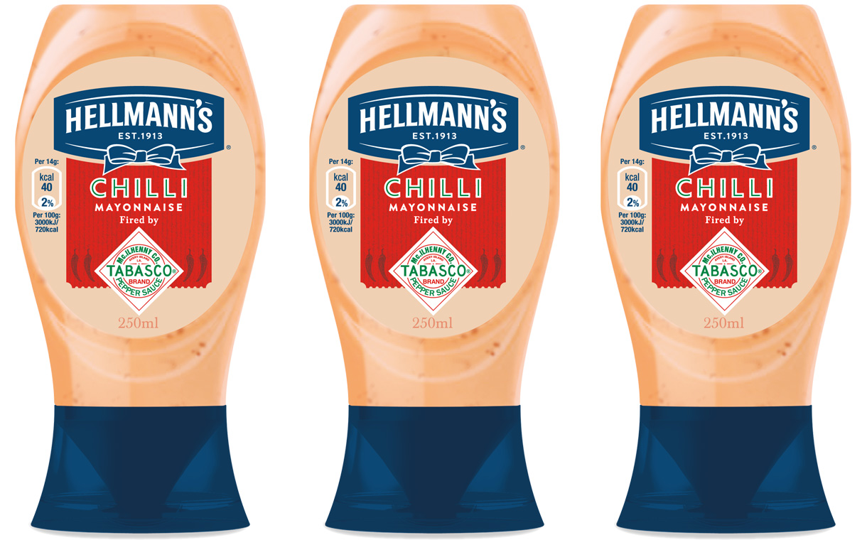 Unilever’s Hellmann’s introduces mayonnaise with Tabasco sauce