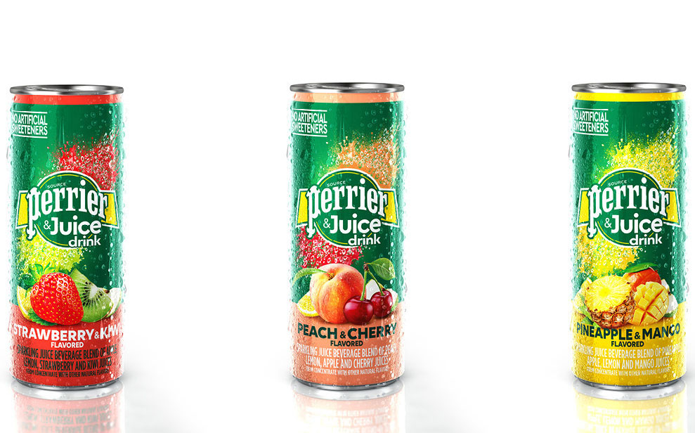 Nestlé Waters unveils Perrier & Juice line mixed with fruit juices