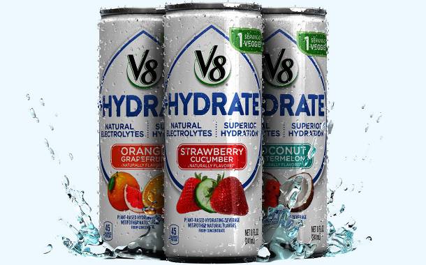 Campbell's launches V8+Hydrate beverage with sweet potato juice