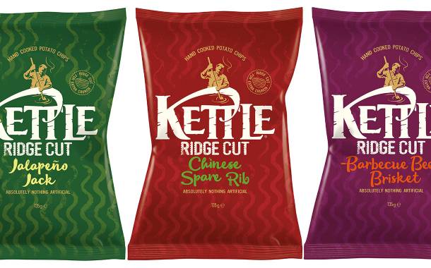 Kettle Chips unveils three-strong Ridge Cut crisps range in the UK