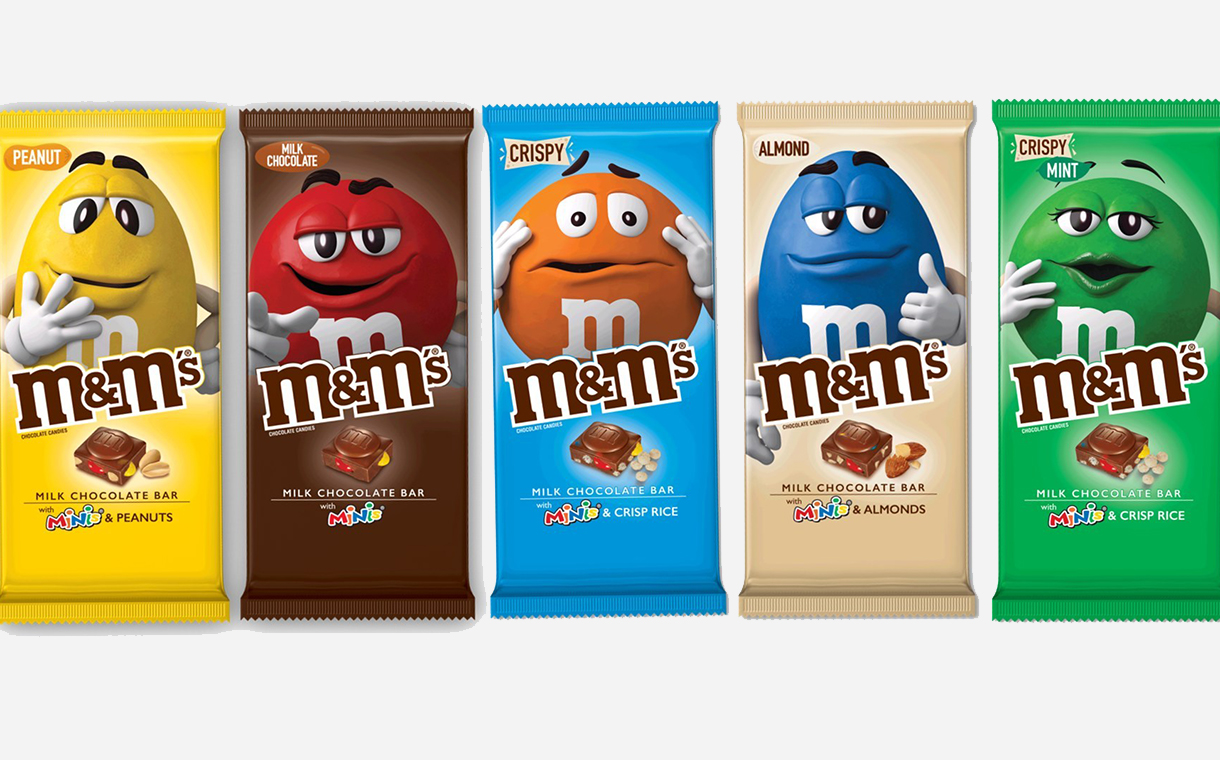 M&M's unveils chocolate bar range and new hazelnut flavour