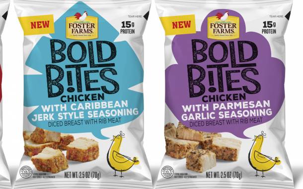 Foster Farms unveils five-strong Bold Bites chicken snack range