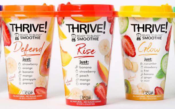 Thrive! launches ready-to-blend frozen smoothie cup range in US