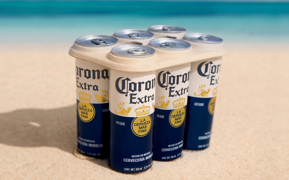 Corona to introduce plastic-free six-pack rings on its beer cans