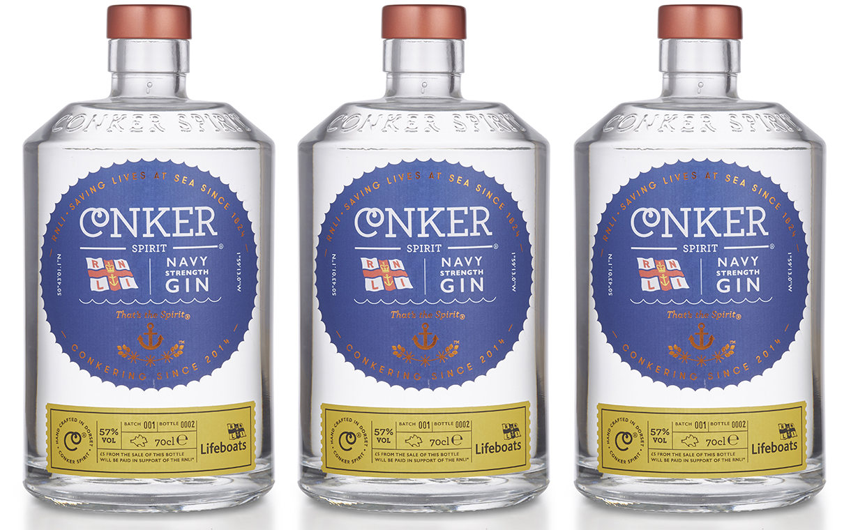 Conker Spirit partners with the RNLI to launch Navy Strength Gin