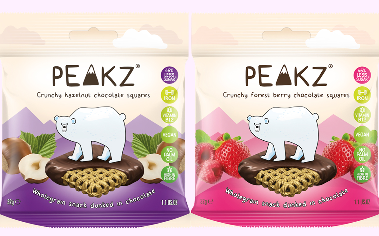 Peakz adds three new flavours to range of vegan chocolate snacks
