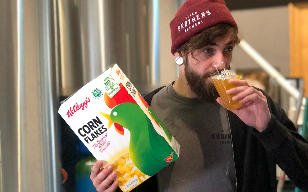Kellogg joins Seven Bro7hers to turn waste Corn Flakes into beer