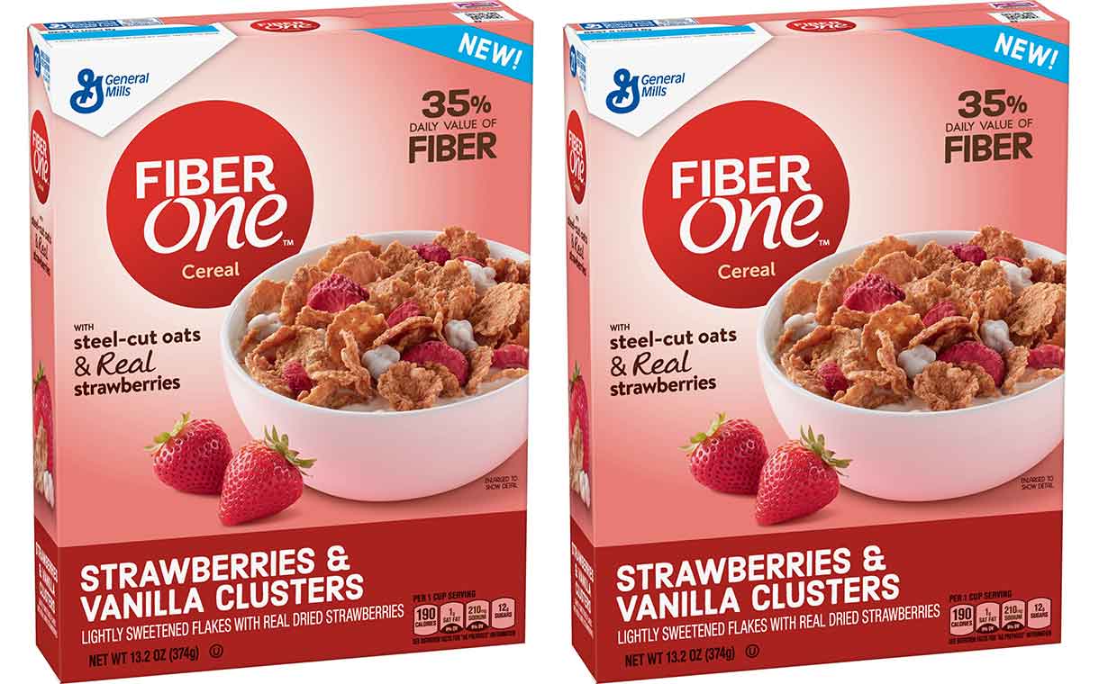 General Mills launches new Fiber One cereal with real strawberries