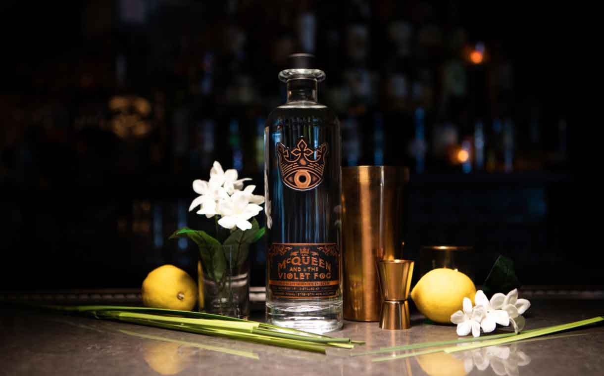 McQueen and the Violet Fog gin introduced by Sovereign Brands
