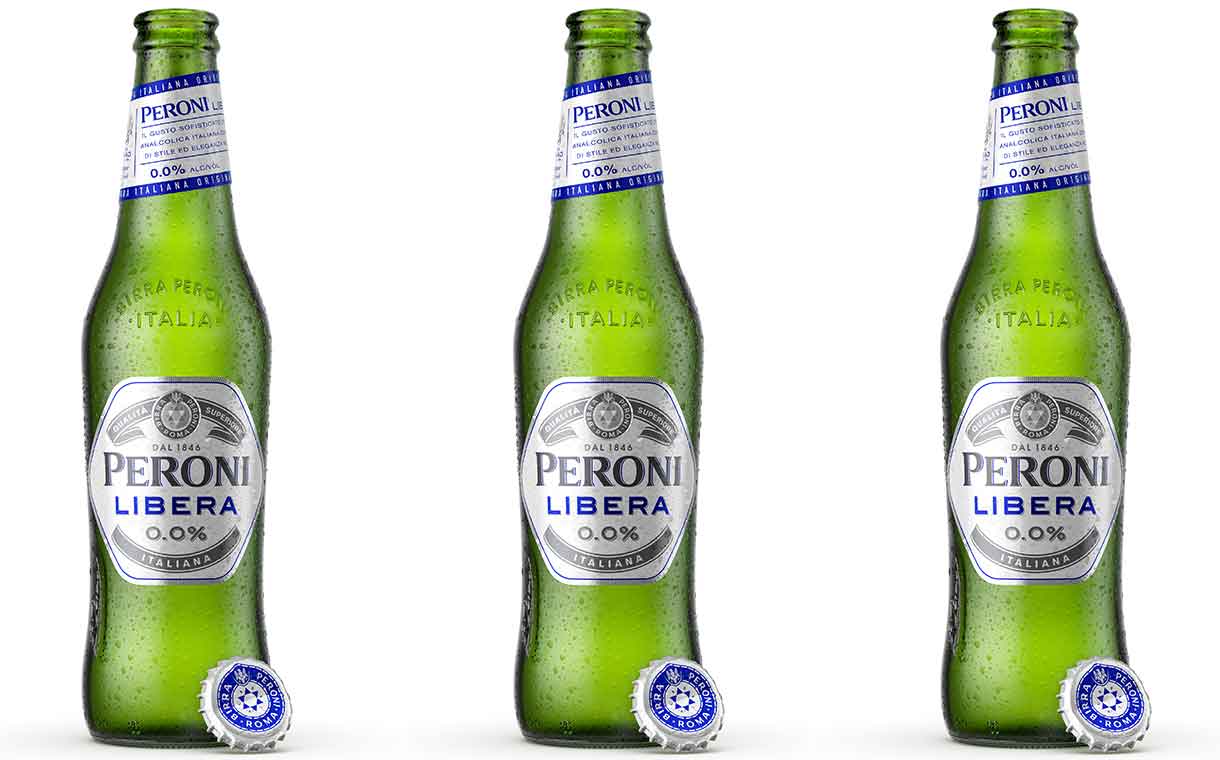 Asahi introduces Peroni Libera 0.0% non-alcoholic beer in UK