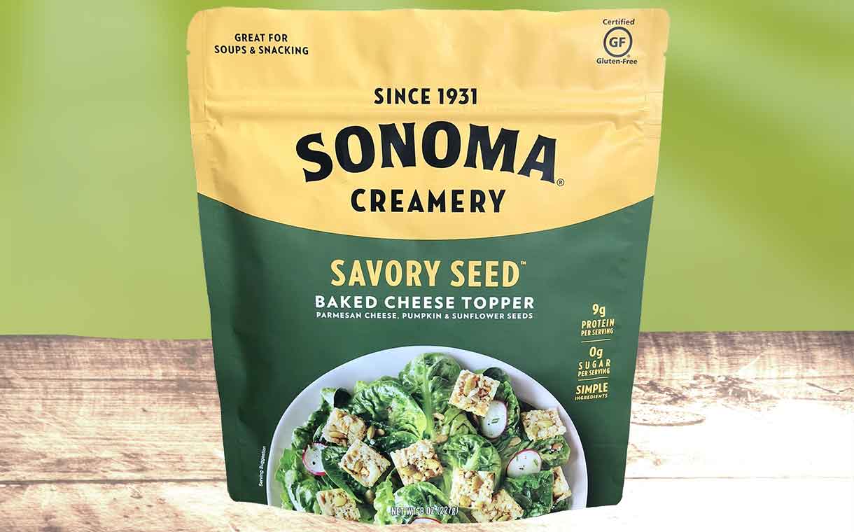 Sonoma Creamery unveils new cheese-based snack with seeds