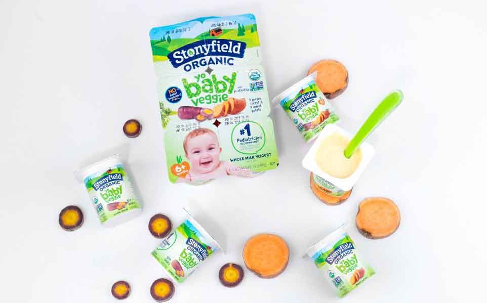 Lactalis expands Stonyfield line with new YoBaby Veggie yogurts
