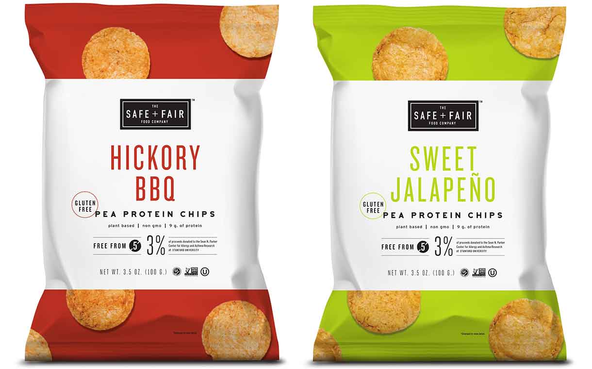 The Safe + Fair Food Company unveils line of pea protein chips