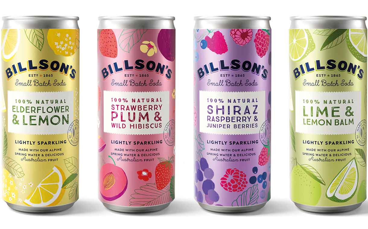 Cowan designs fresh packaging for Billson’s small-batch soda line