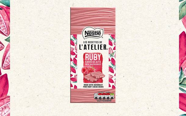Nestlé releases ruby chocolate Les Recettes de l’Atelier bar
