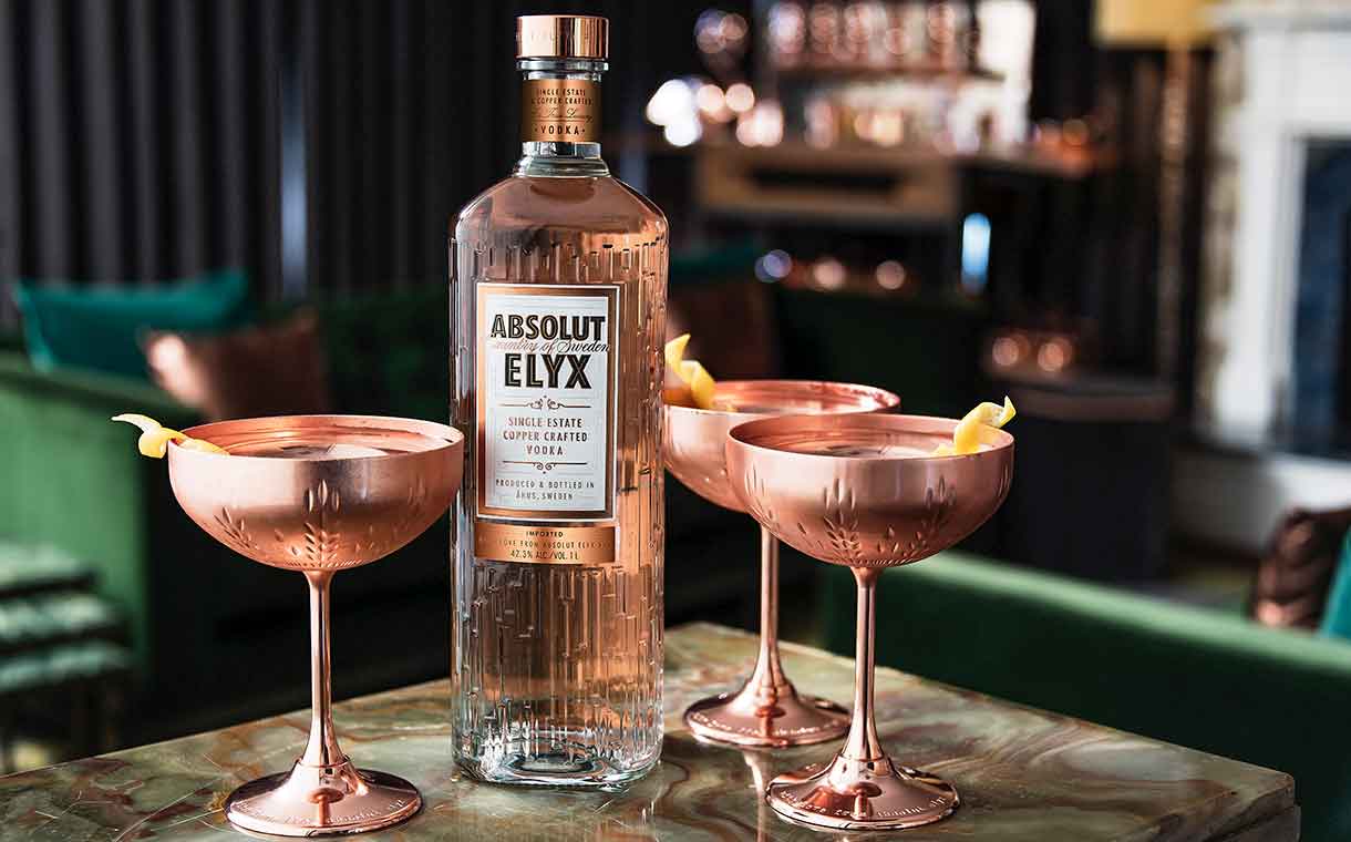 Pernod Ricard introduces copper-inspired Absolut Elyx glass bottle
