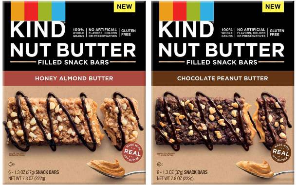 Kind introduces two-strong line of Nut Butter Filled Snack Bars