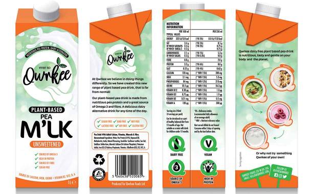 Vegan brand Qwrkee releases Pea M’lk range in Whole Foods
