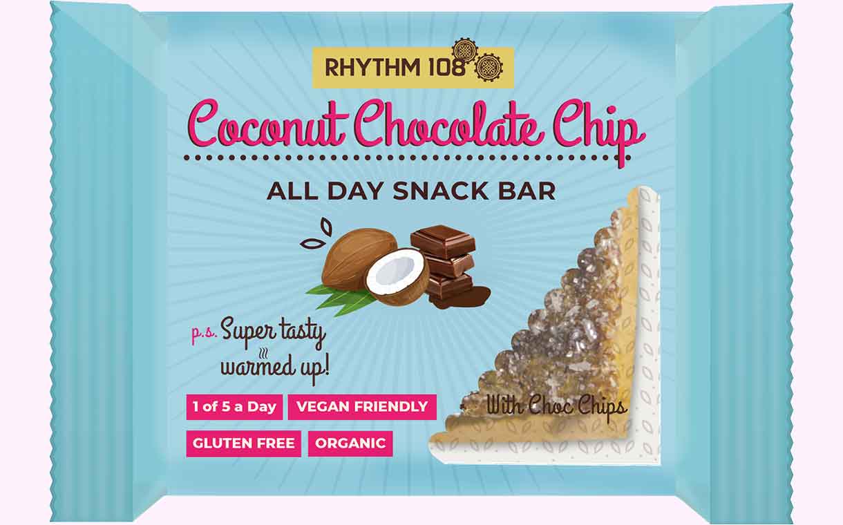 Rhythm108 reformulates snack bar range, becomes 100% vegan