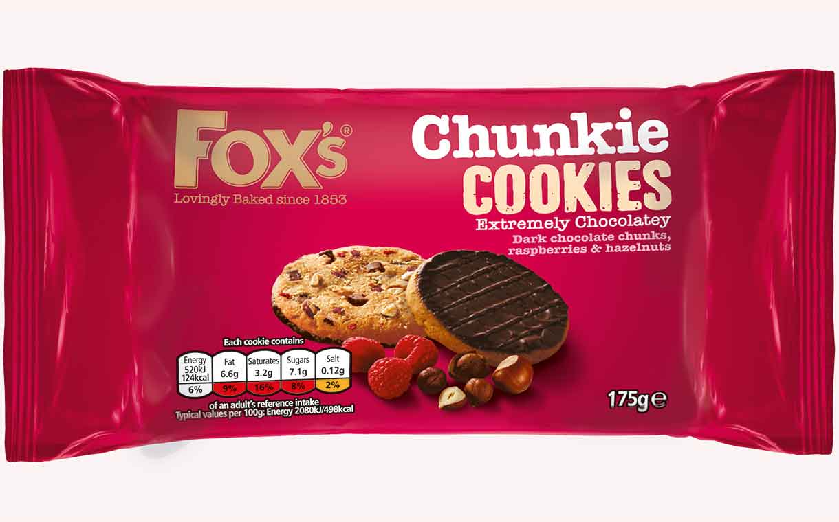 2 Sisters debuts new Fox’s cookie featuring raspberry and hazelnut