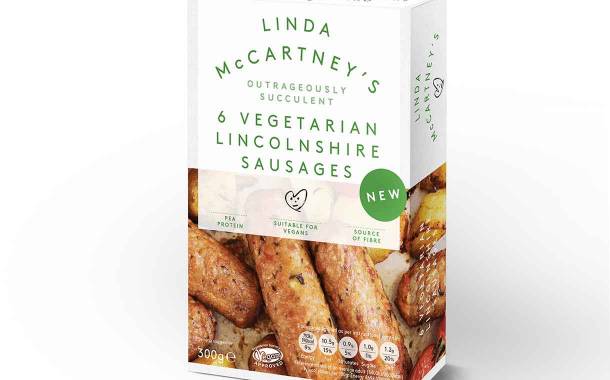 Linda McCartney’s debuts pea protein vegetarian sausages