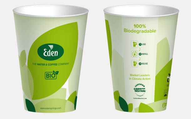 Eden Springs launches new compostable paper cup