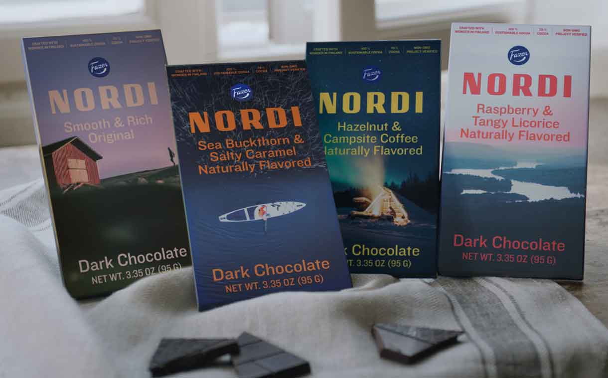 Fazer releases Nordic-inspired dark chocolate range in the US