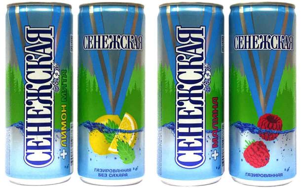 Senezhskaya uses Ball slim cans for new flavoured water range