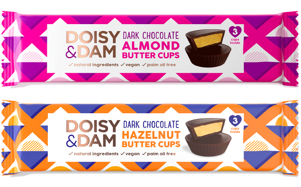 UK chocolate firm Doisy & Dam launches Nut Butter Cups range