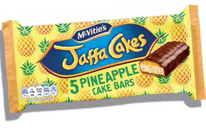 Pladis introduces limited-edition Jaffa Cakes pineapple cake bars
