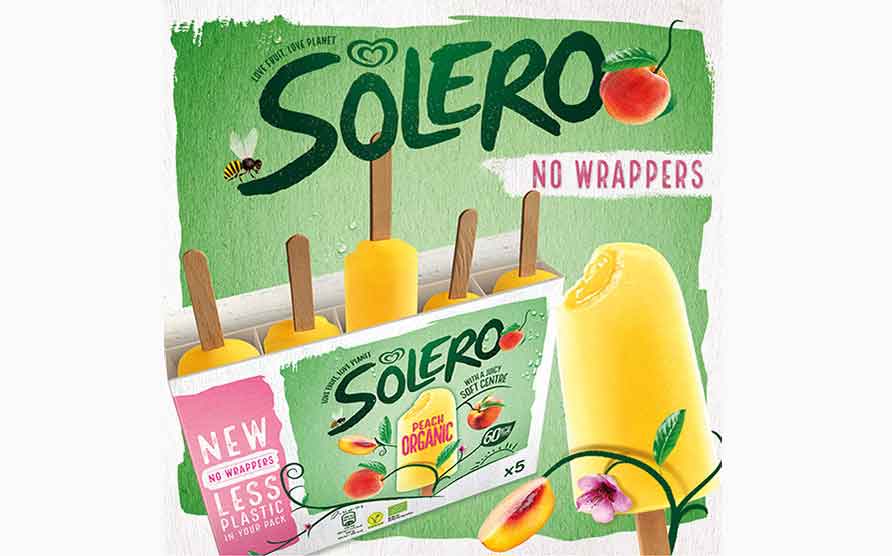Unilever launches wrapper-less Solero multipack to cut plastic