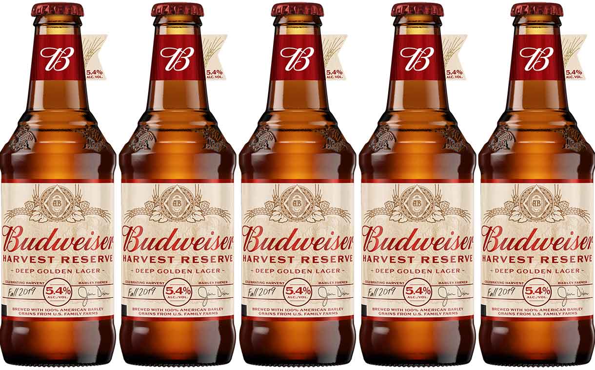 Budweiser Harvest Reserve Deep Golden Lager introduced in US