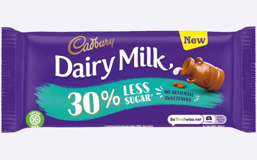Mondelēz debuts Cadbury Dairy Milk 30% Less Sugar chocolate