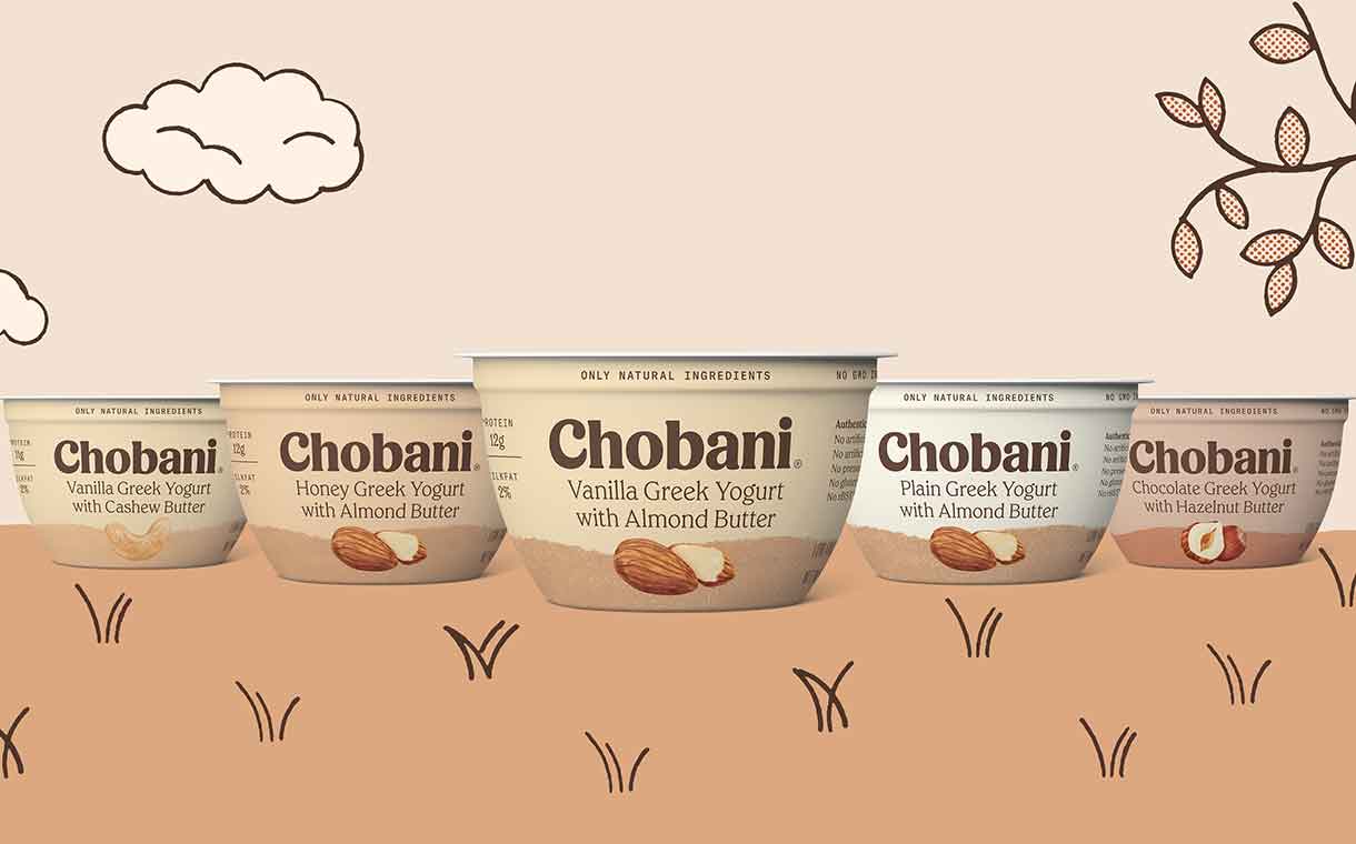 Chobani releases new range of yogurts paired with nut butters