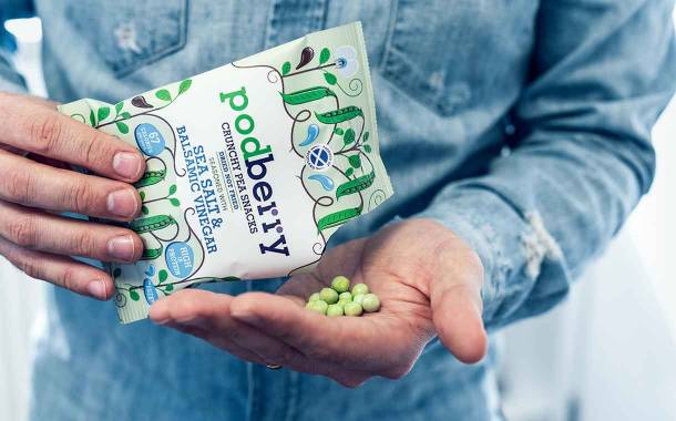 Podberry secures supermarket listing for range of pea snacks