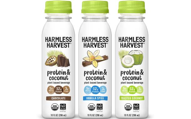 Harmless Harvest debuts Protein & Coconut plant-based beverages