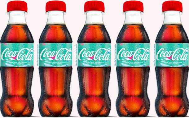 Coca-Cola creates sample bottles from recycled marine plastics