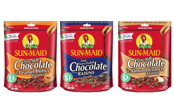 New range of Sun-Maid chocolate raisin flavours launched in the US