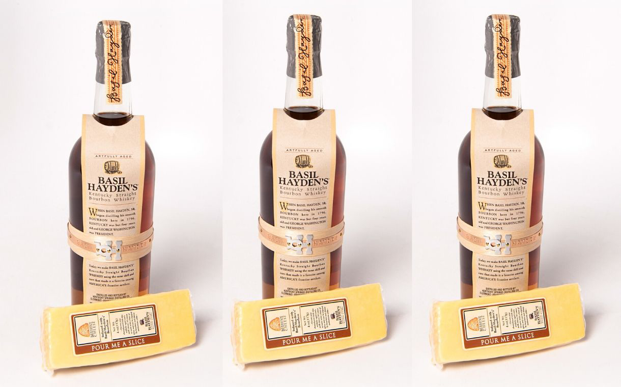 Basil Hayden's Bourbon-infused cheese launched by new partnership
